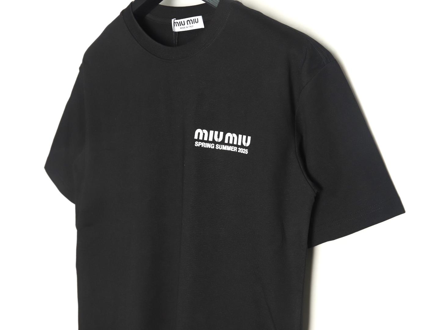 Miu Miu letter logo short sleeve T-shirt TSK1