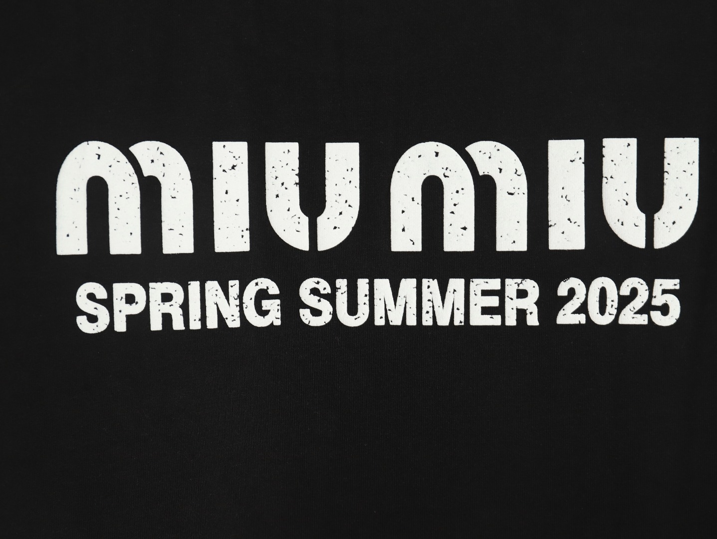 Miu Miu letter logo short sleeve T-shirt TSK1