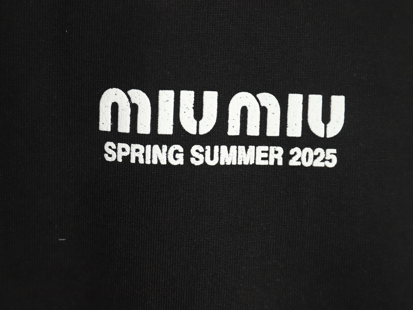 Miu Miu letter logo short sleeve T-shirt TSK1