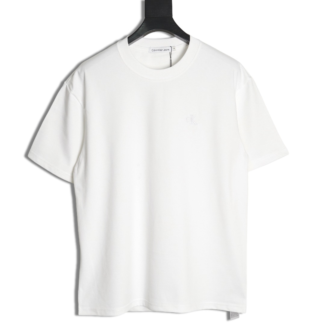 Calvin Klein small embroidery back print short sleeves