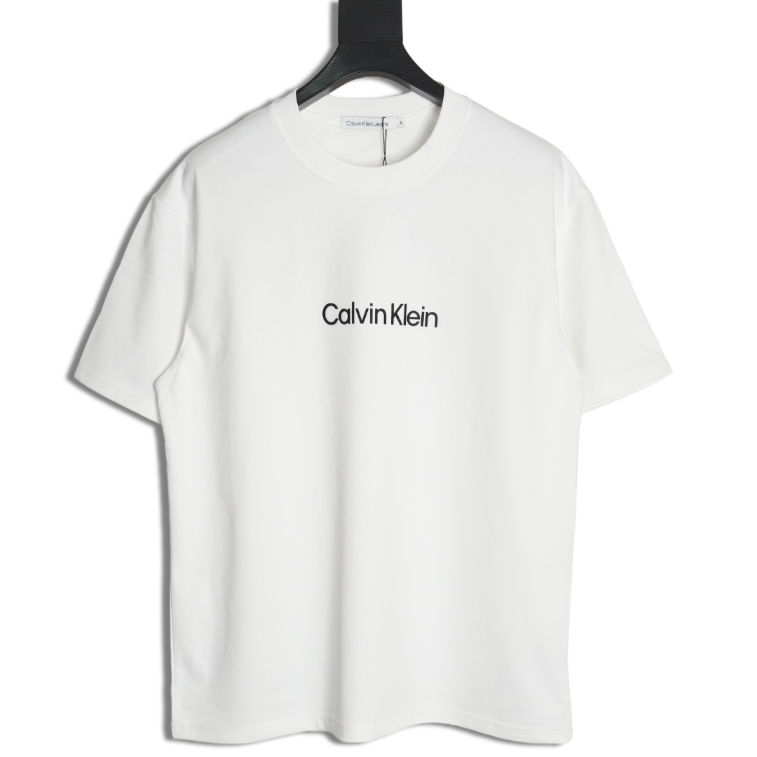 Calvin Klein logo silicone print short sleeves
