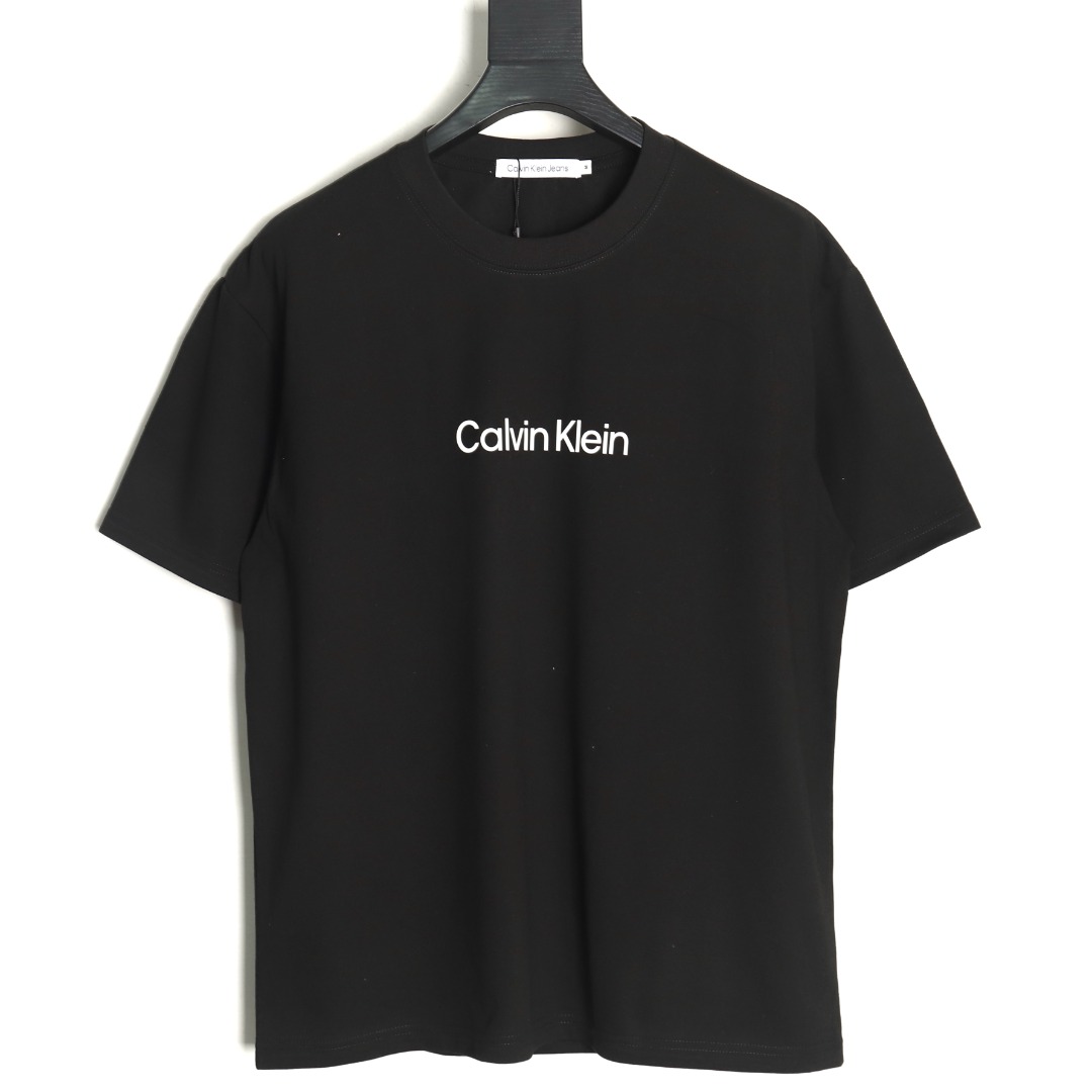 Calvin Klein logo silicone print short sleeves TSK1