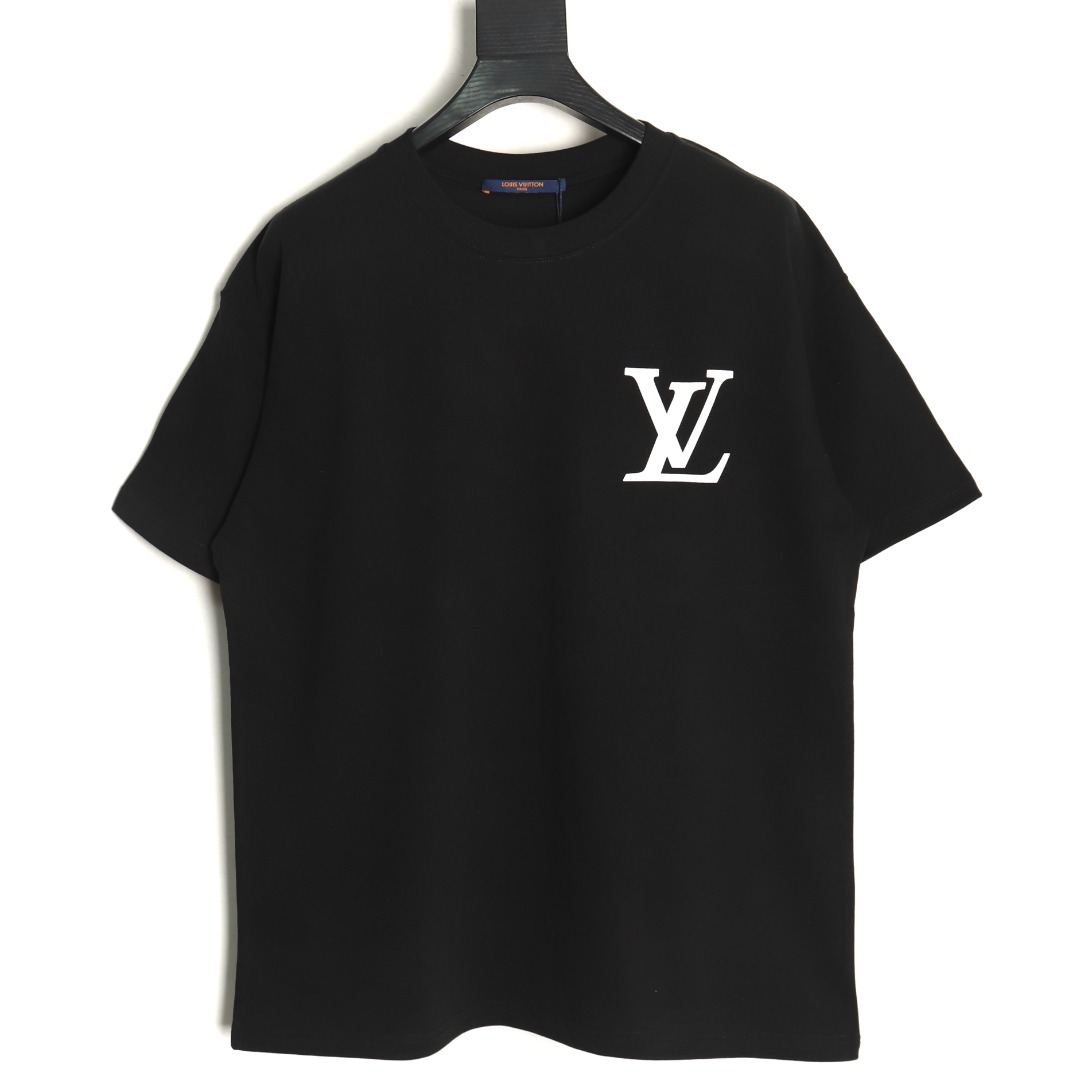 l0*is V*t0n back checkerboard short sleeve t-shirt tsk1