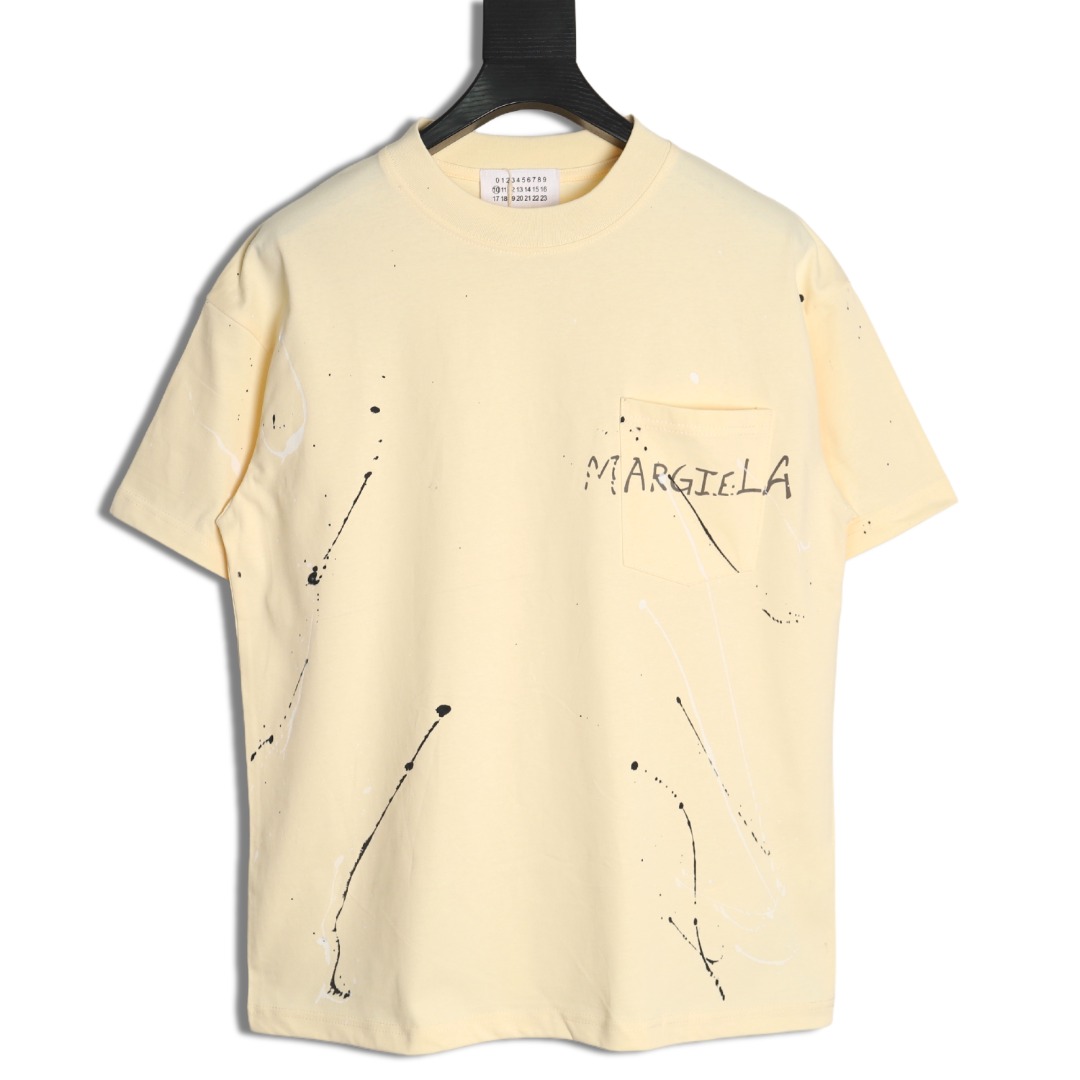 ma*s*n Ma*i*la splash print short-sleeved t-shirt