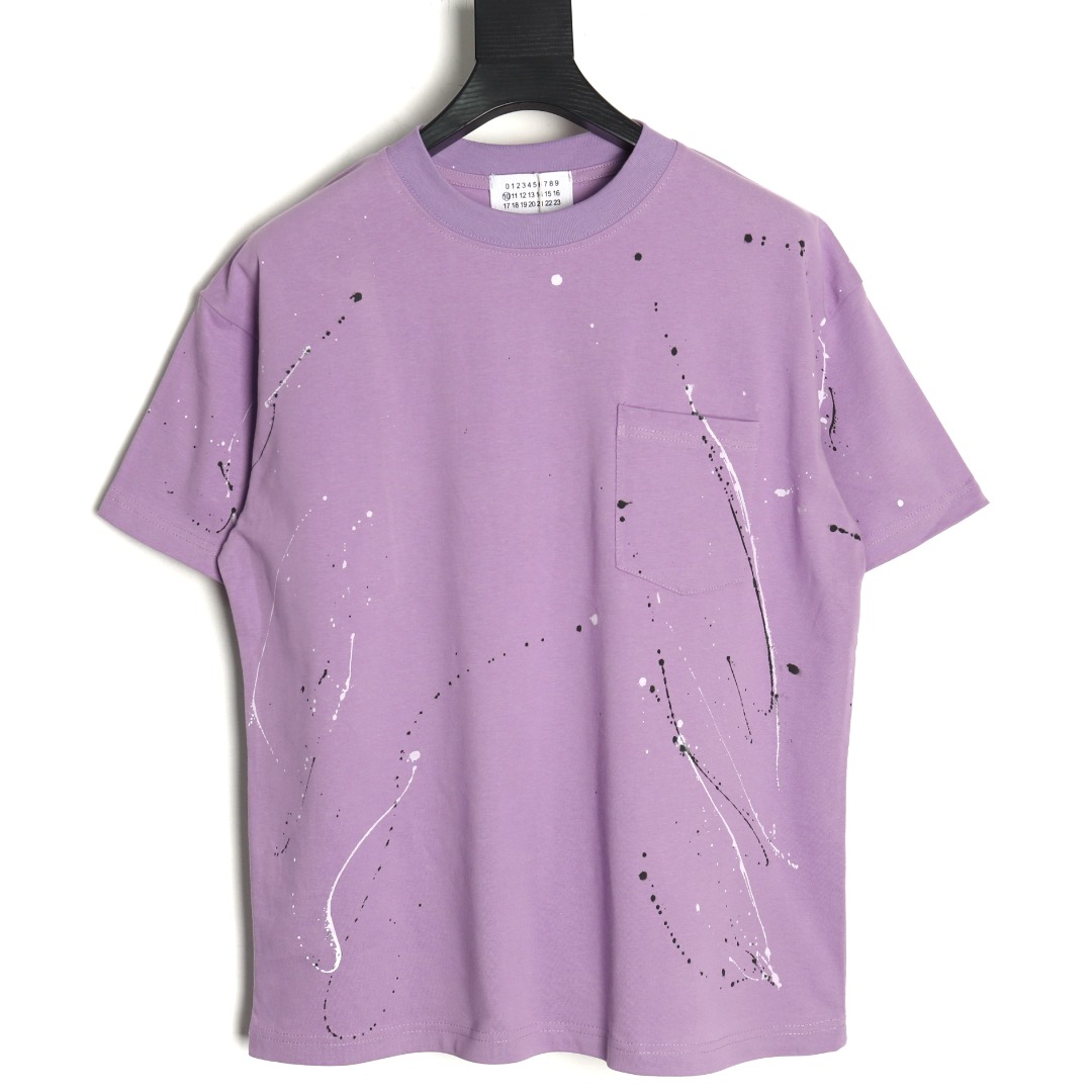 ma*s*n Ma*i*la splash print short-sleeved t-shirt tsk1