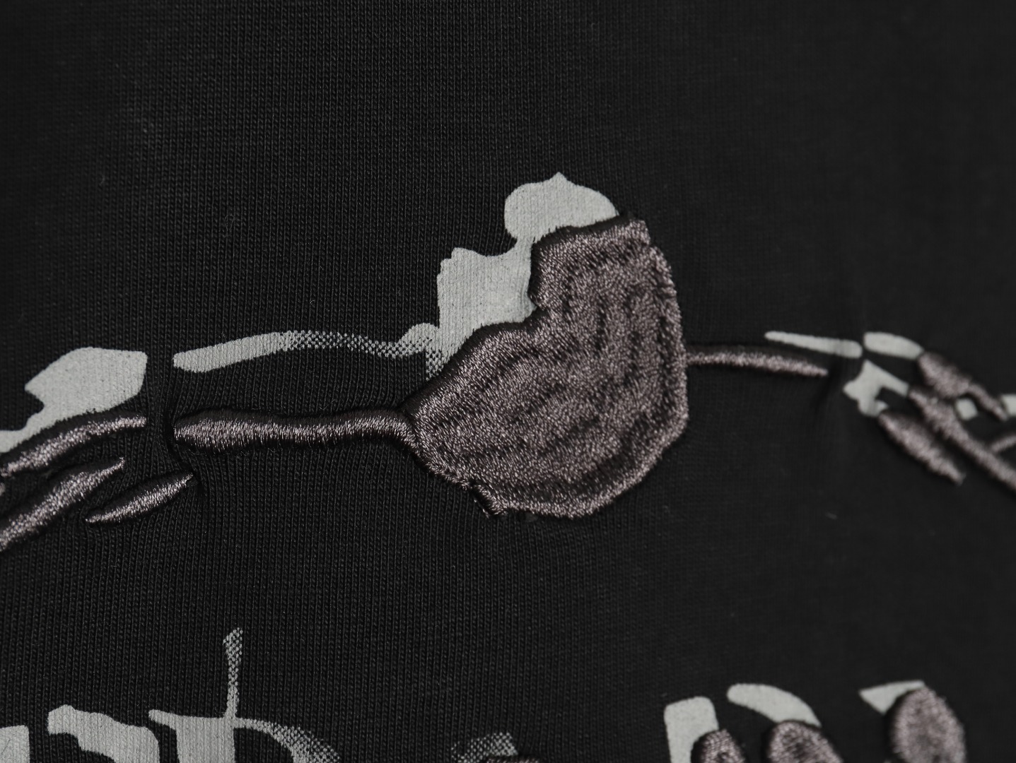 Pra*a hand-painted badge 3d embroidery short sleeves tsk1