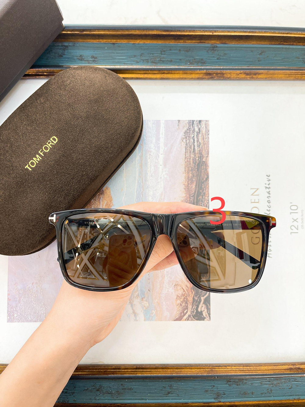 Tom Ford Eyewear Fletcher Square Frame Sunglasses FT0832N