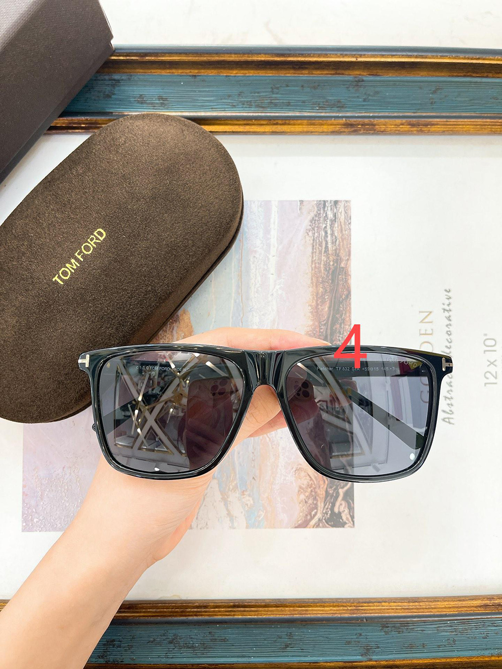 Tom Ford Eyewear Fletcher Square Frame Sunglasses FT0832N