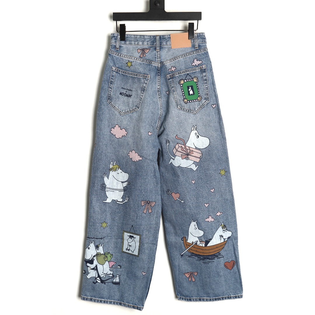 Acne Studios Diverse Graffiti Jeans