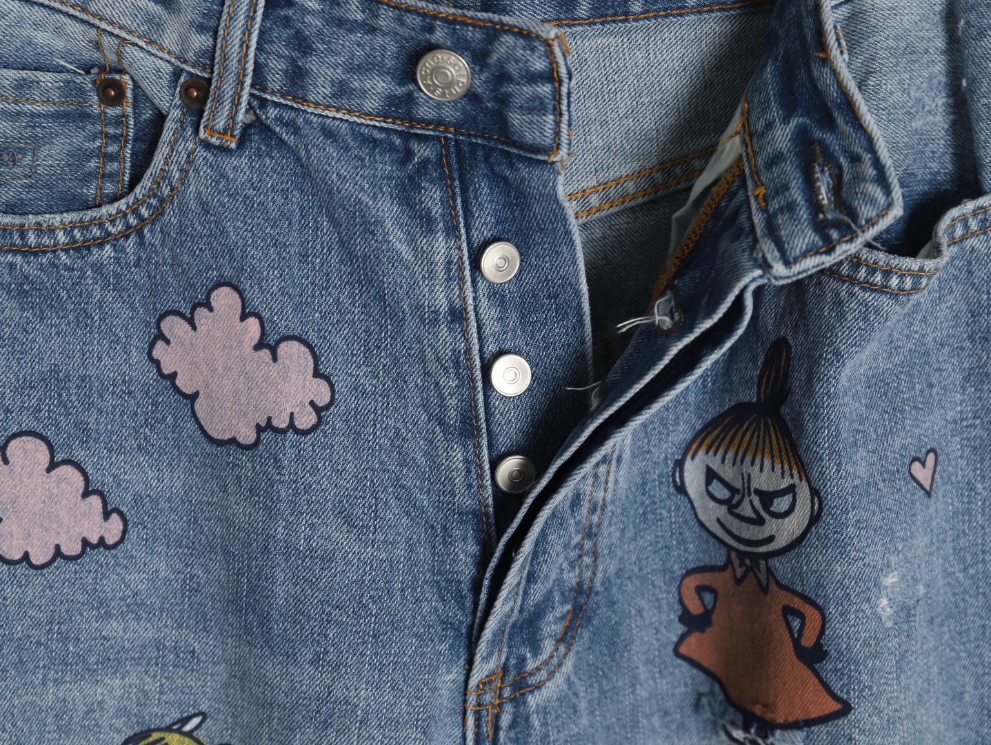 Acne Studios Diverse Graffiti Jeans