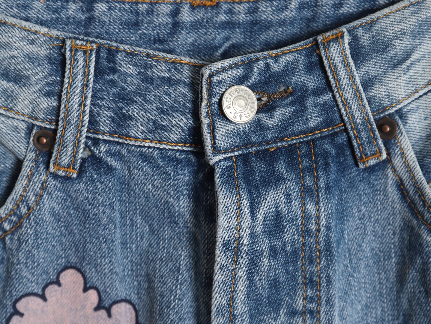 Acne Studios Diverse Graffiti Jeans