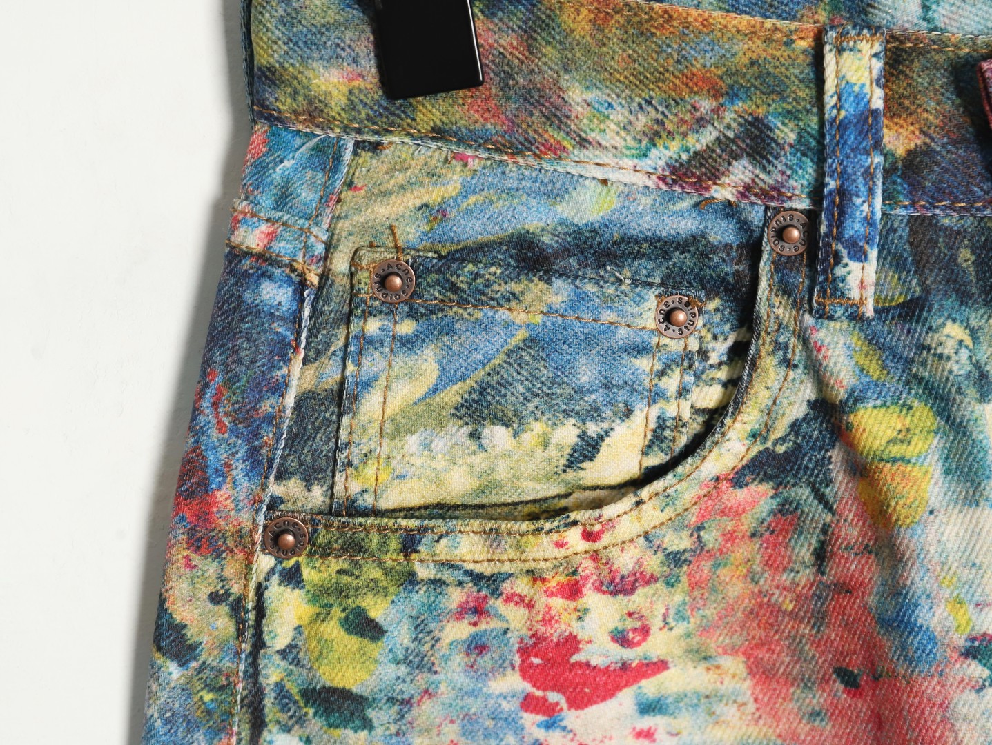 Acne Studios Oil Painted Graffiti Denim Trousers