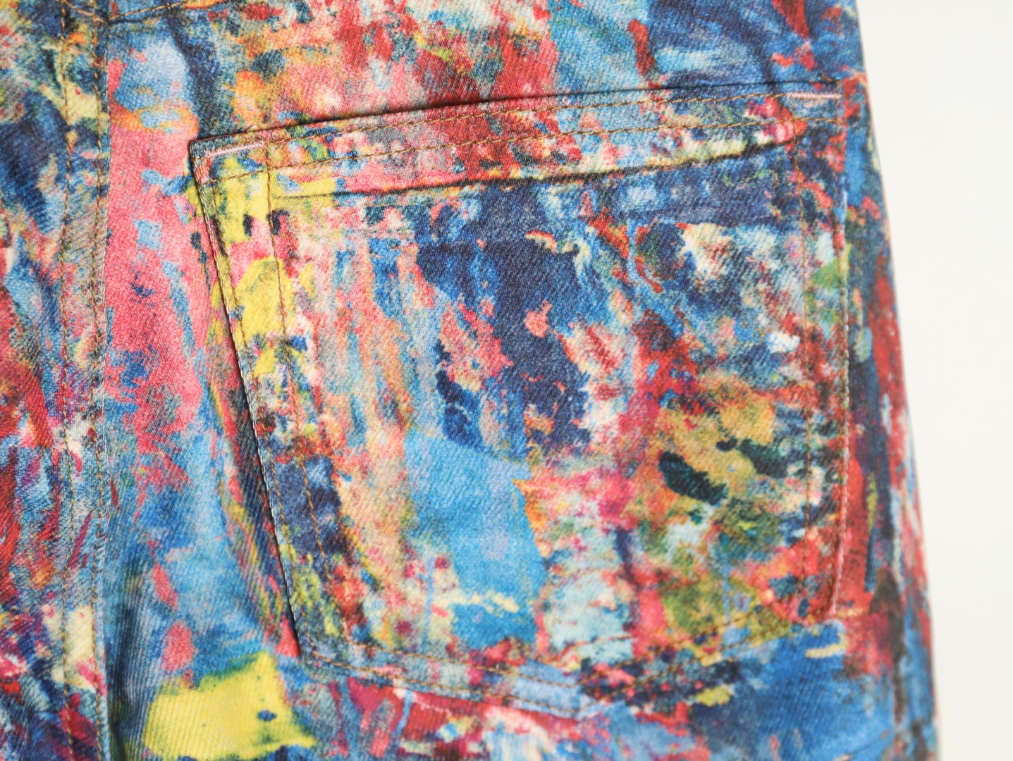 Acne Studios Oil Painted Graffiti Denim Trousers