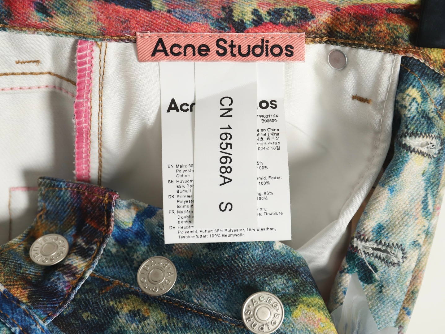 Acne Studios Oil Painted Graffiti Denim Trousers
