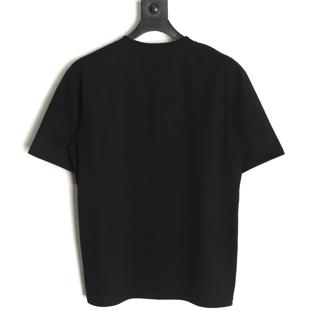 B**rry chest plaid b letter short sleeves tsk1