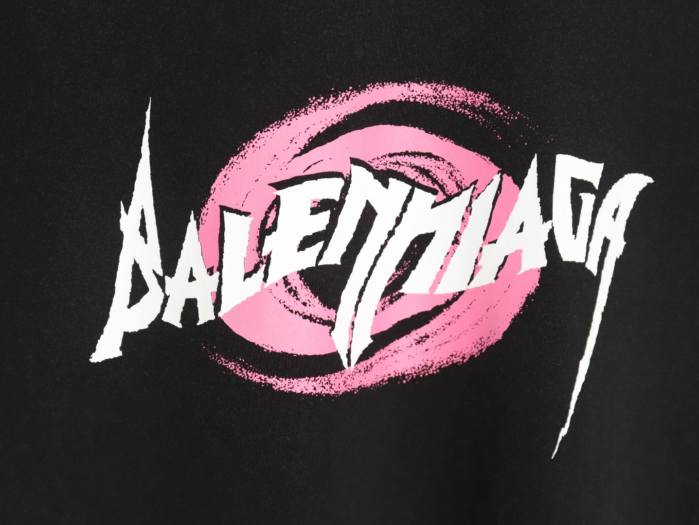 Ba*len*cia*ga graffiti art letter logo print short-sleeved t-shirt