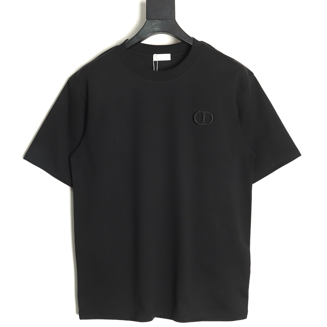 D*or classic cd embroidered letter short sleeve
