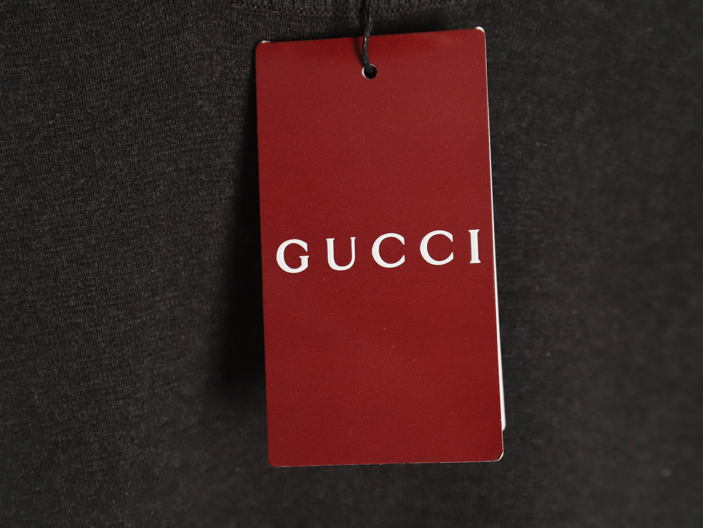 G*u*i collar intarsia knitted short-sleeved t-shirt