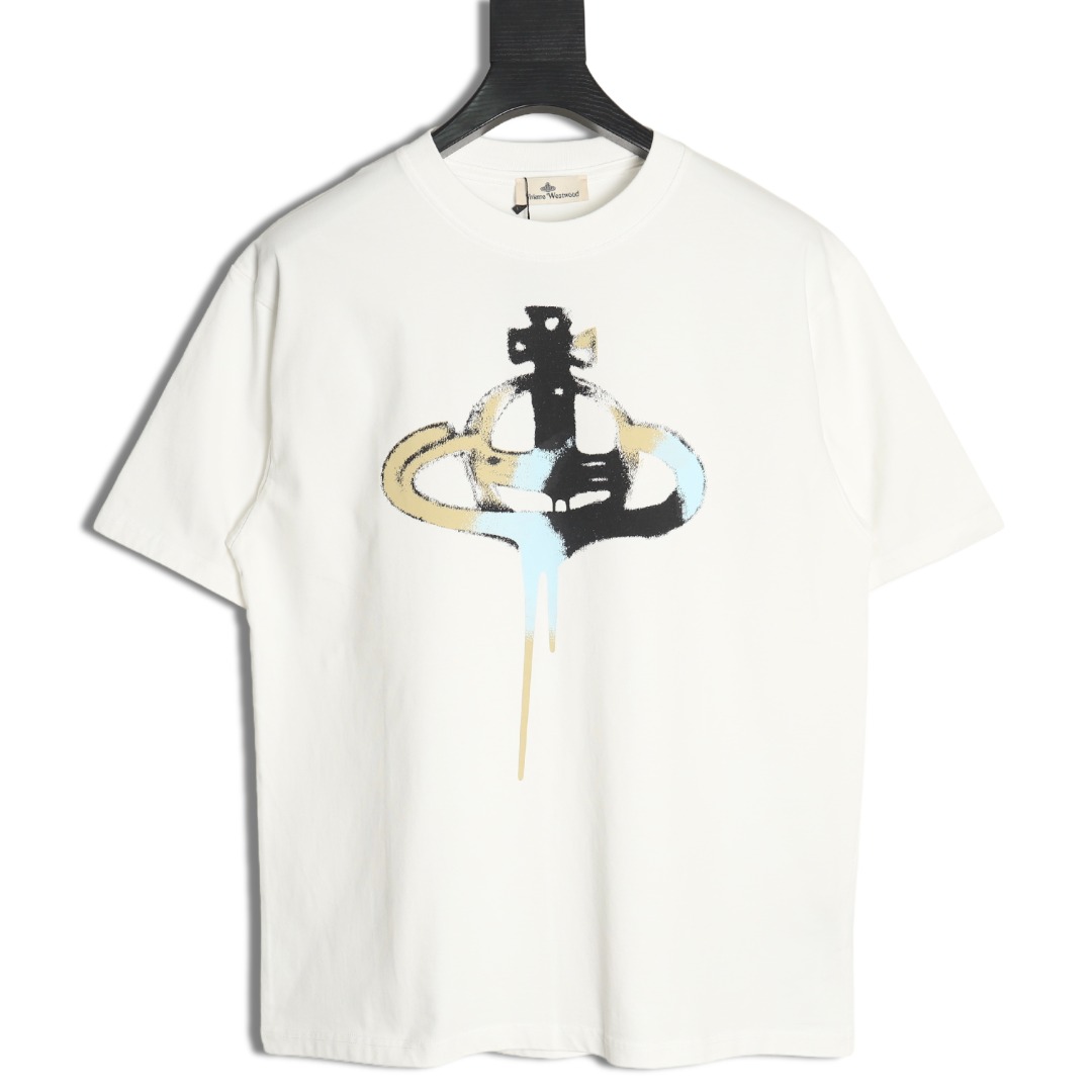 vivienne westwood saturn color short sleeve t-shirt