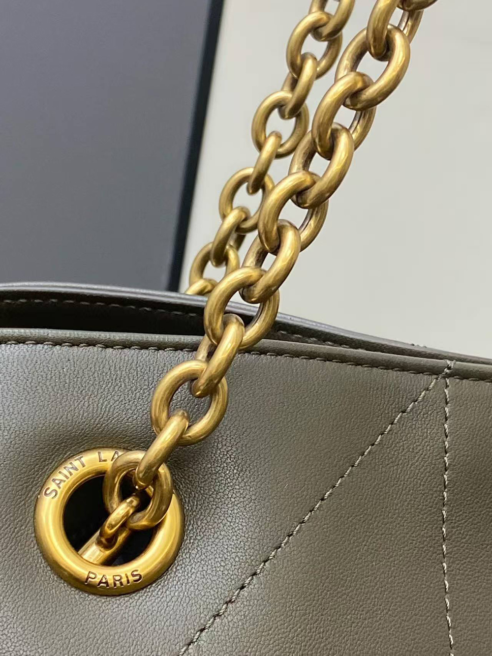 Sa**t Lau*nt jamie lambskin tote bags 809824 34*27*3cm