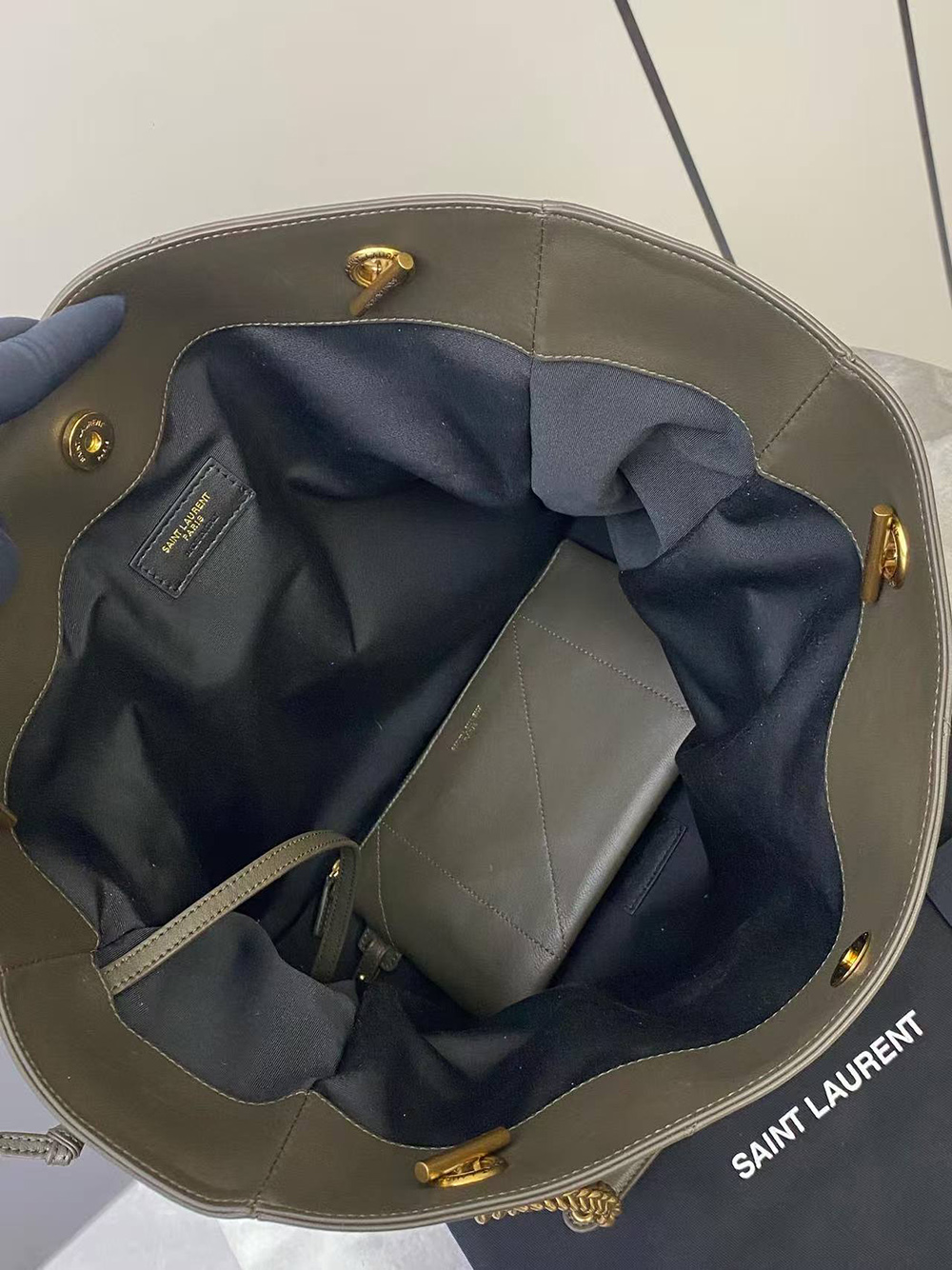 Sa**t Lau*nt jamie lambskin tote bags 809824 34*27*3cm