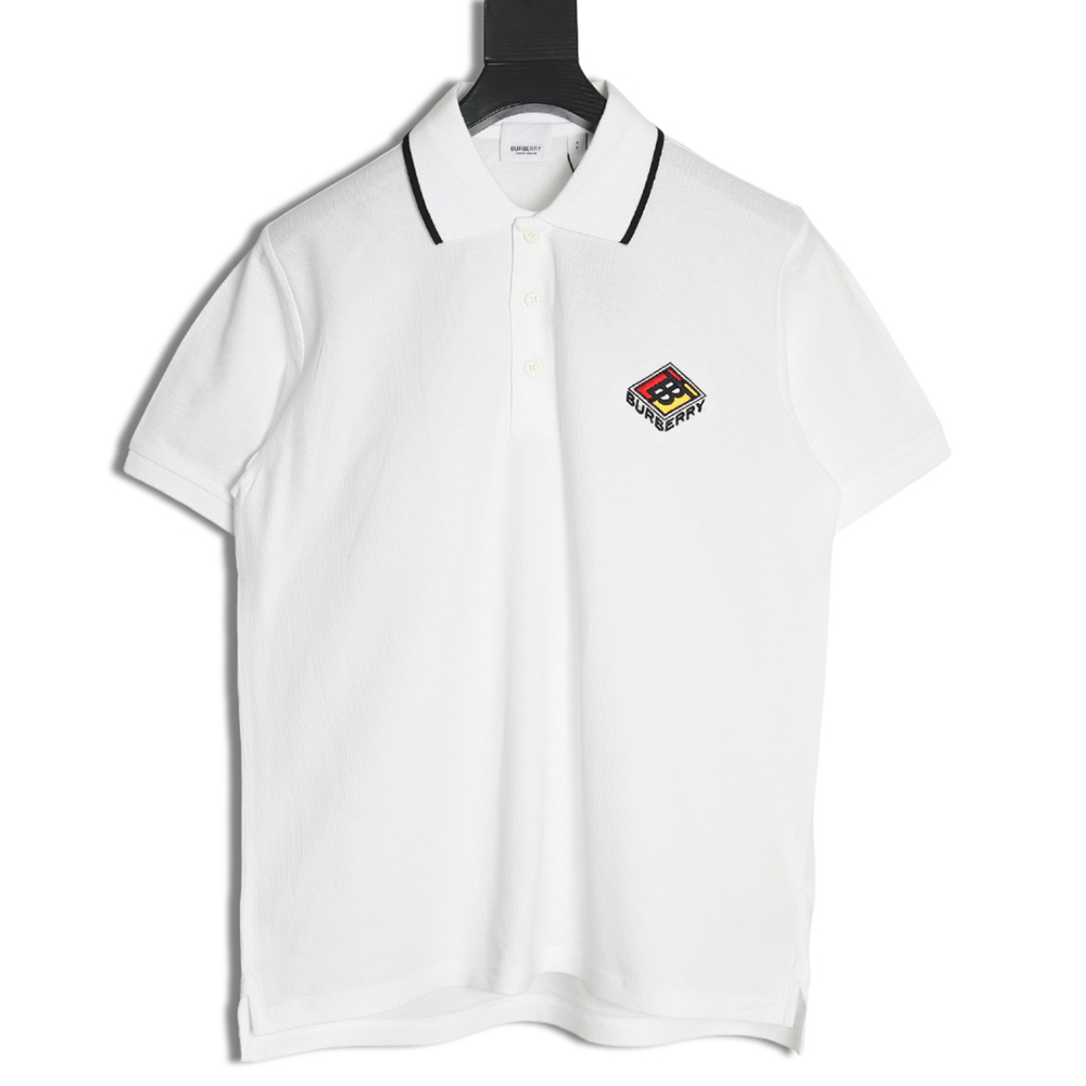 B**rry rubik''s cube embroidered short sleeve polo shirt