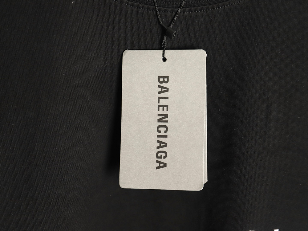 Ba*len*cia*ga wave coke embroidery short sleeve t-shirt