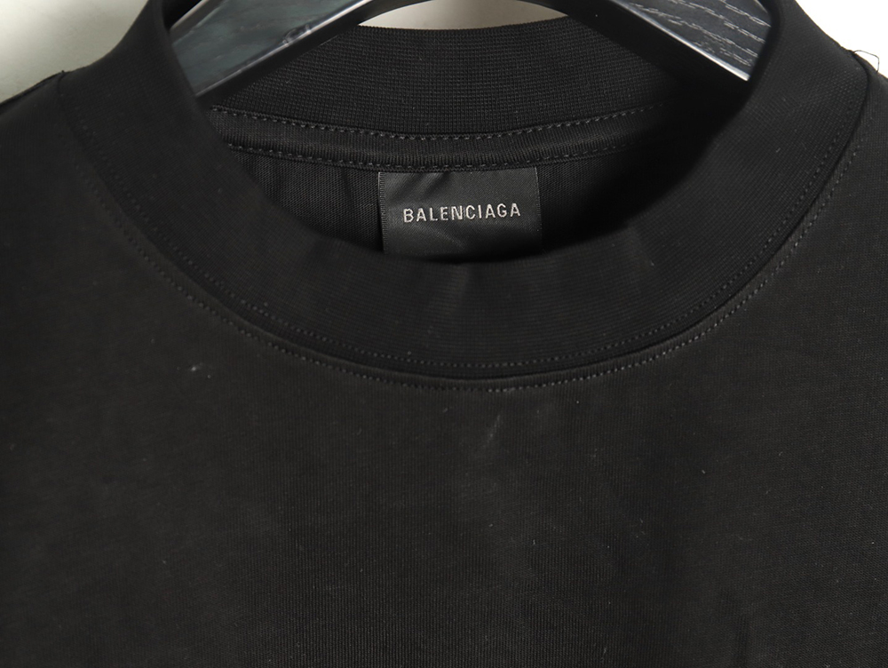 Ba*len*cia*ga wave coke embroidery short sleeve t-shirt