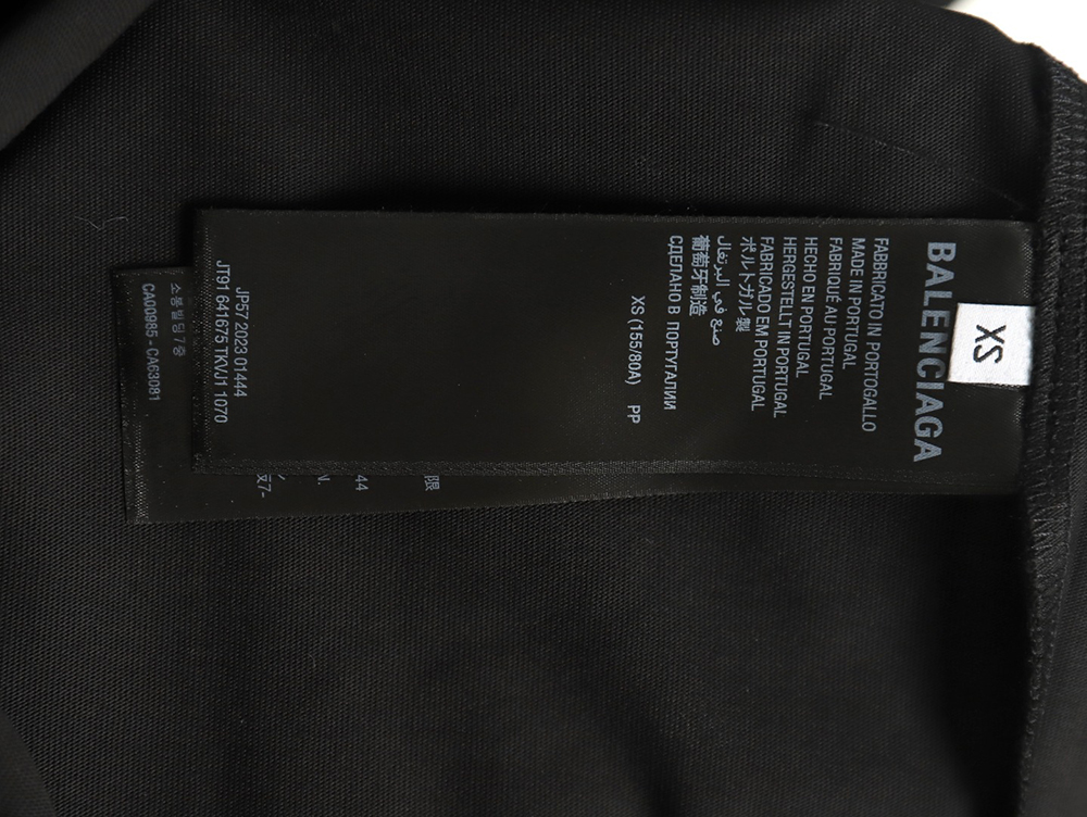 Ba*len*cia*ga wave coke embroidery short sleeve t-shirt