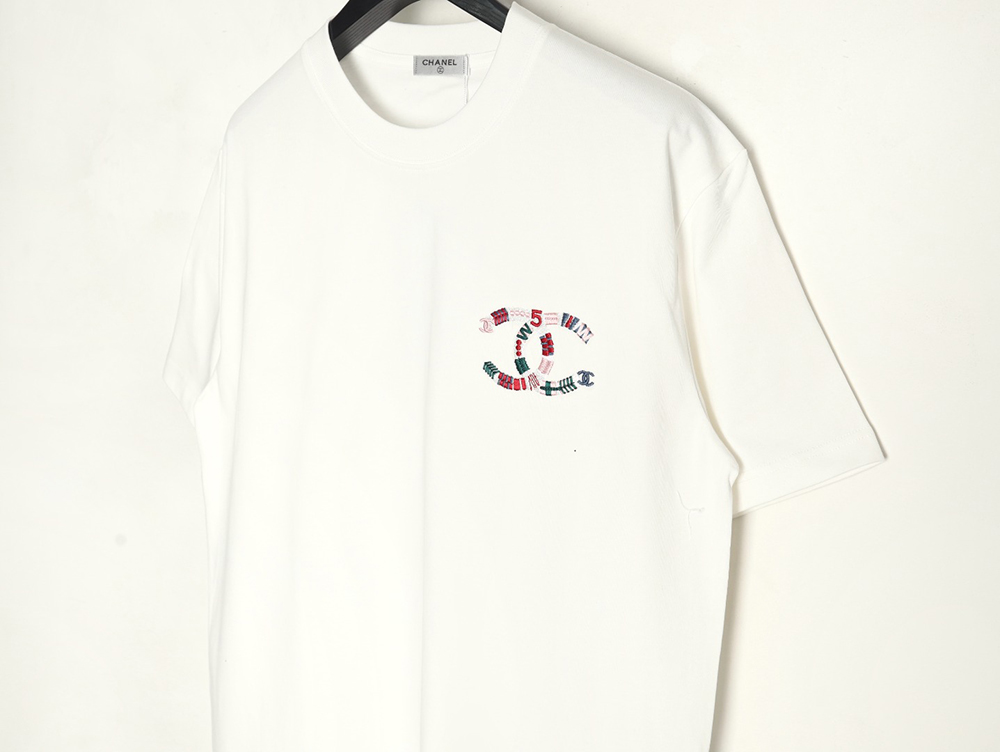 Ch*el woven embroidered short sleeves