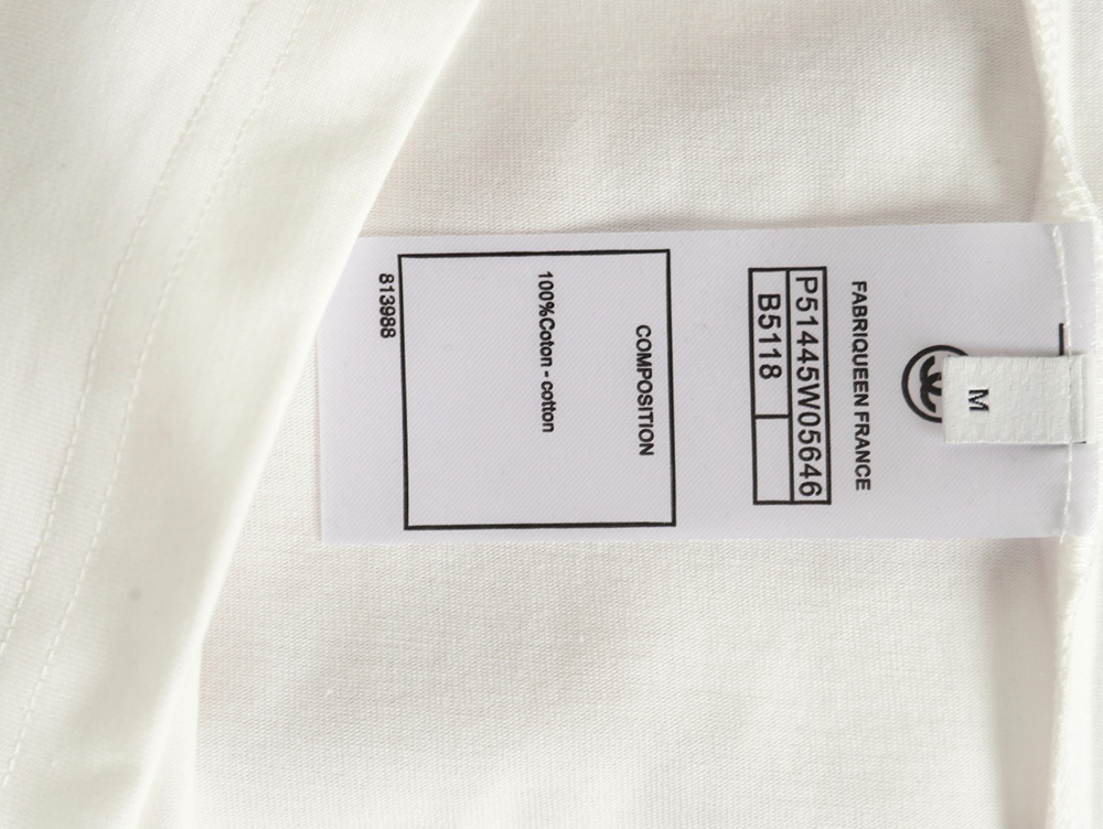 Ch*el woven embroidered short sleeves