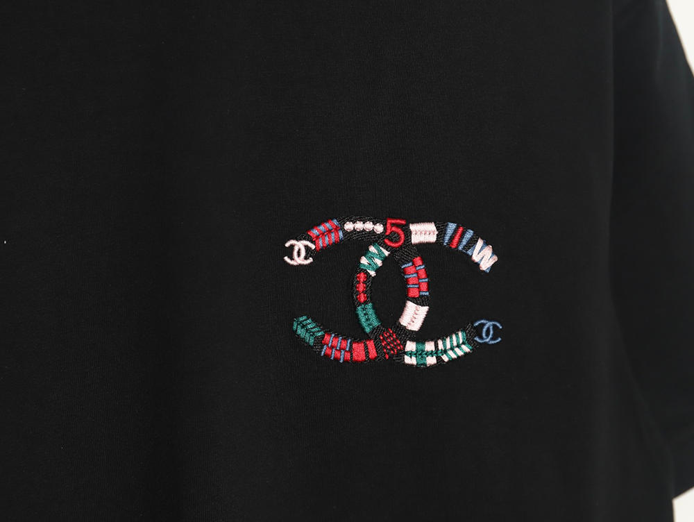 Ch*el woven embroidered short sleeves tsk1
