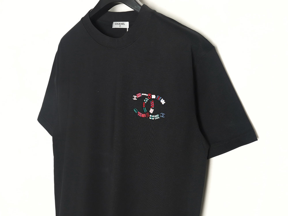Ch*el woven embroidered short sleeves tsk1
