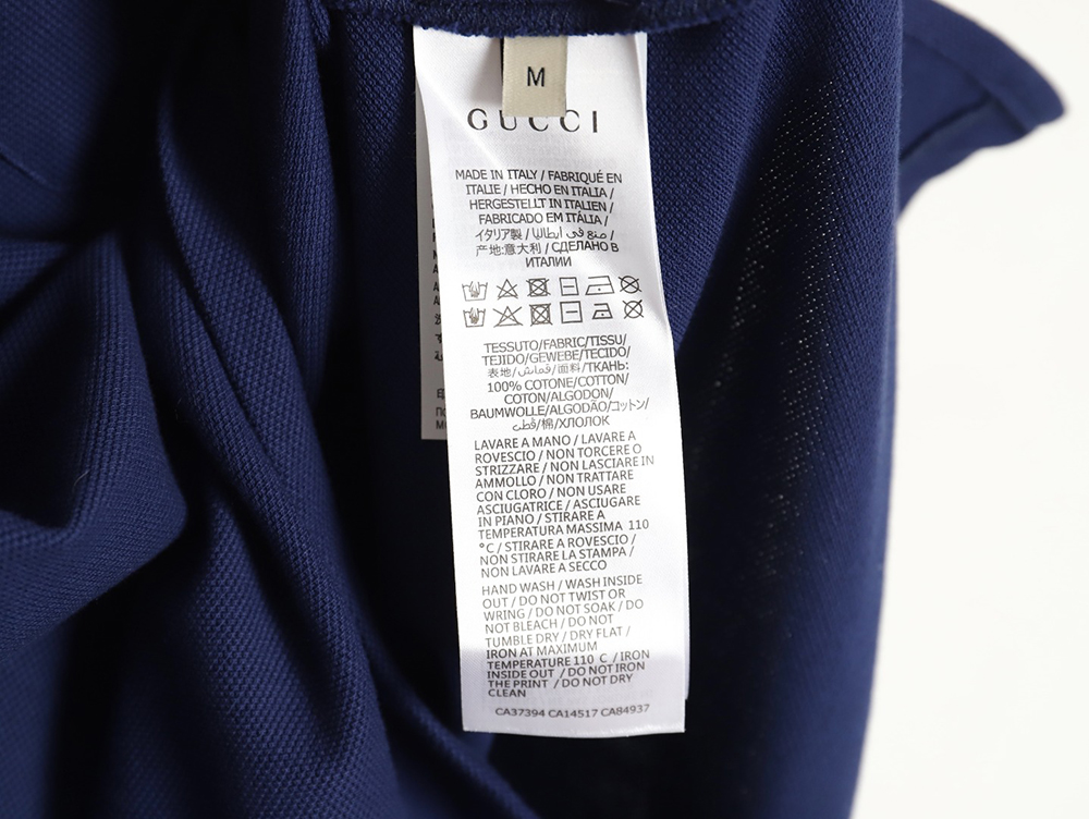 G*u*i classic pocket embroidered double g polo short sleeve