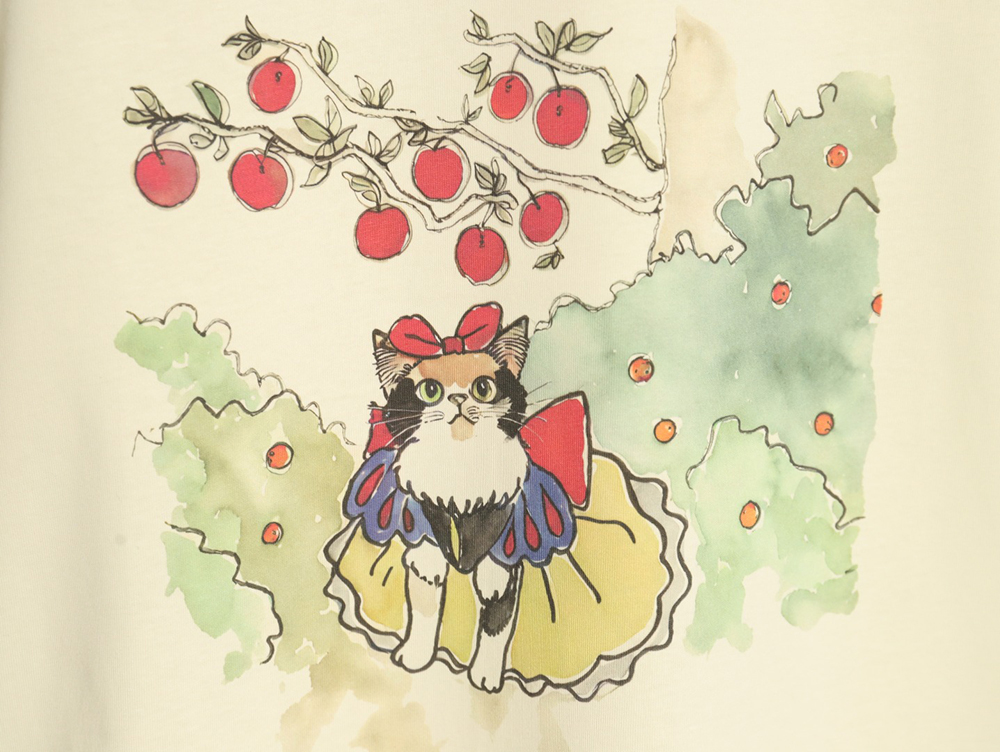 G*u*i funny cartoon print short sleeves tsk1