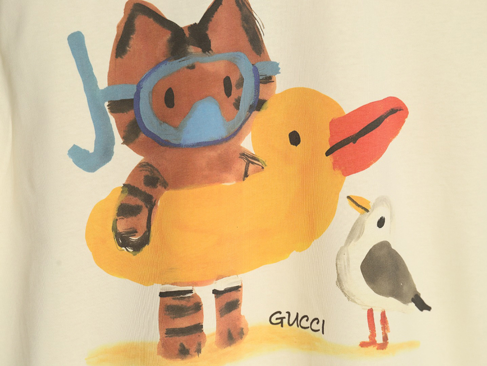 G*u*i funny cartoon print short sleeves tsk2