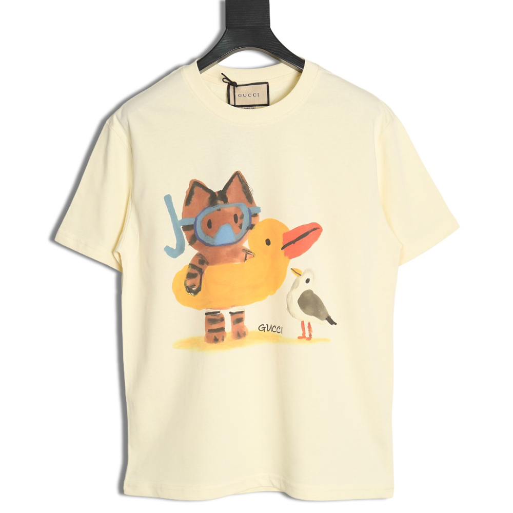 G*u*i funny cartoon print short sleeves tsk2