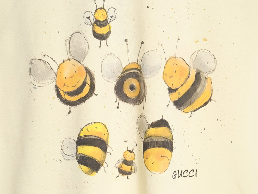 G*u*i funny cartoon print short sleeves tsk4