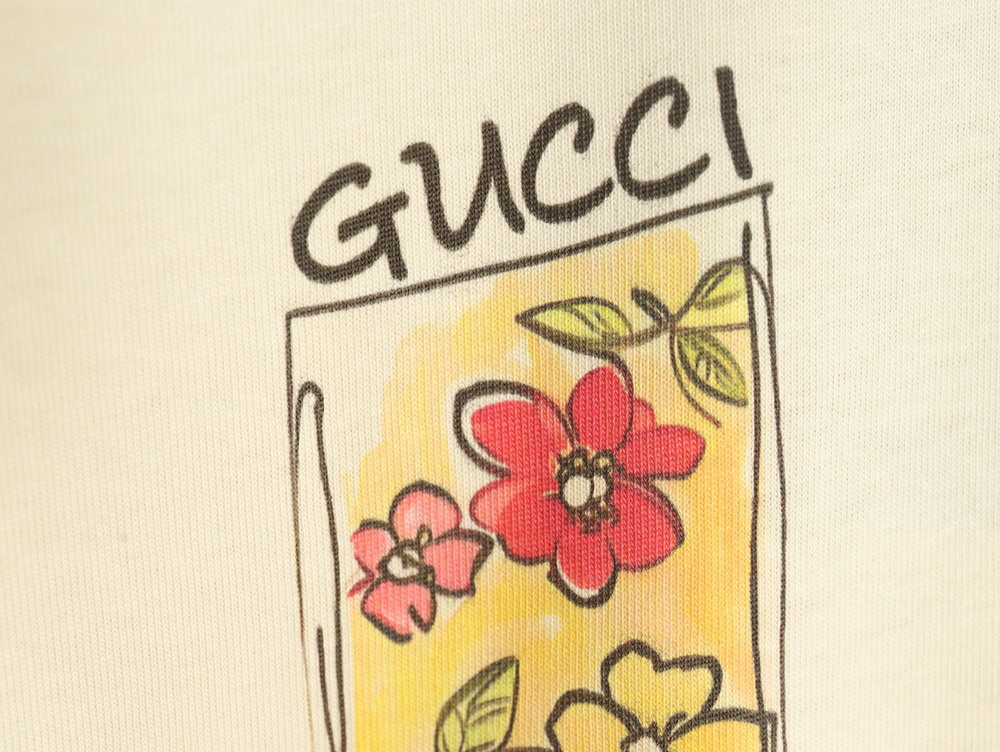 G*u*i funny cartoon print short sleeves tsk6