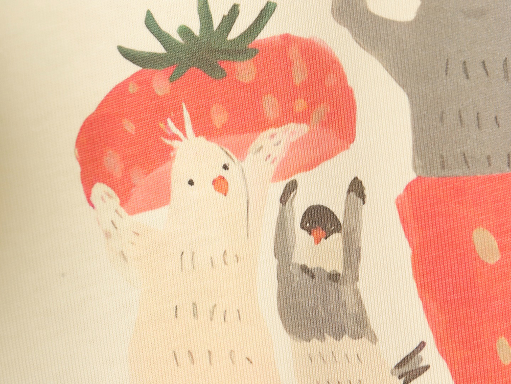 G*u*i funny cartoon print short sleeves tsk8