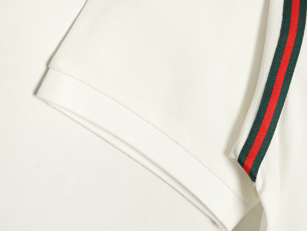 G*u*i webbing splicing short-sleeved polo shirt