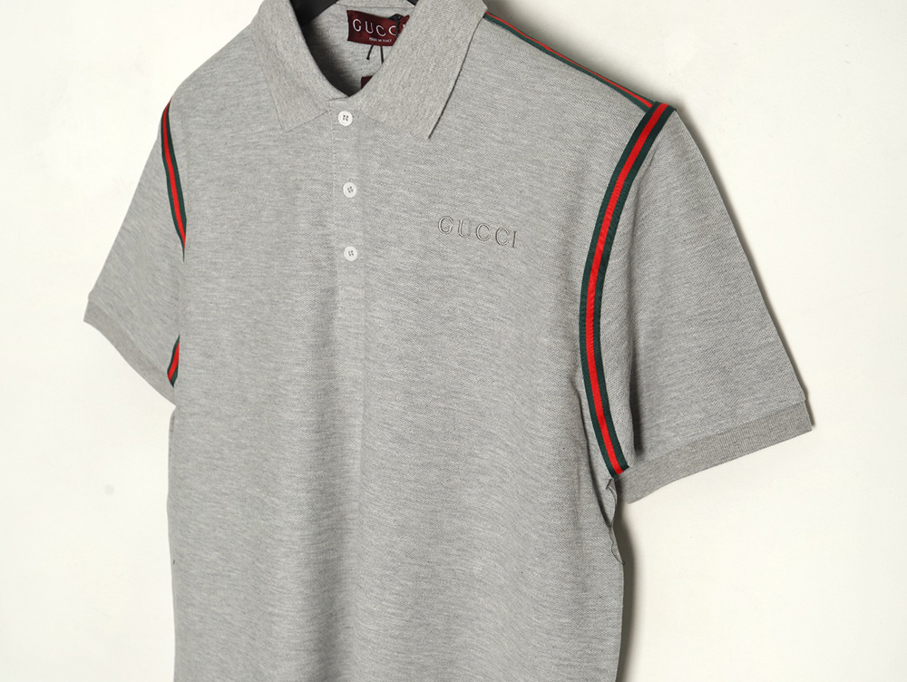 G*u*i webbing splicing short-sleeved polo shirt tsk1