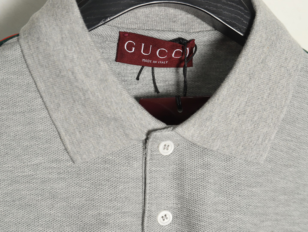 G*u*i webbing splicing short-sleeved polo shirt tsk1