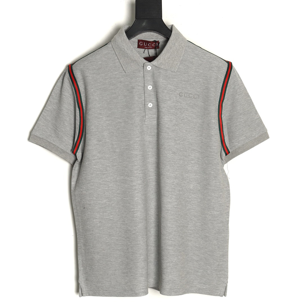 G*u*i webbing splicing short-sleeved polo shirt tsk1