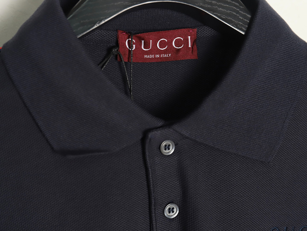 G*u*i webbing splicing short-sleeved polo shirt tsk2