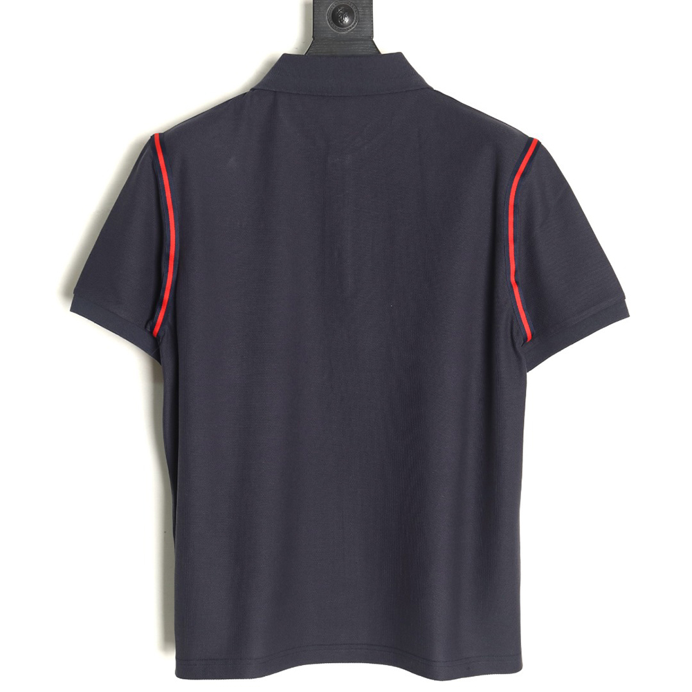 G*u*i webbing splicing short-sleeved polo shirt tsk2