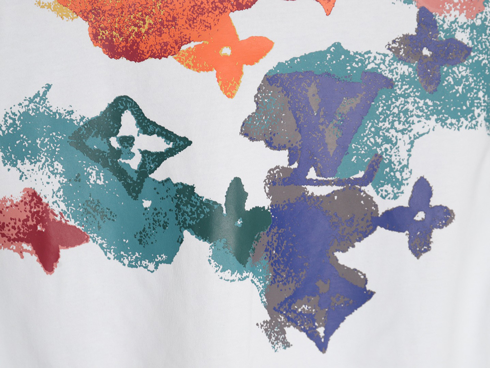 l0*is V*t0n ink-dyed monogram print short-sleeves