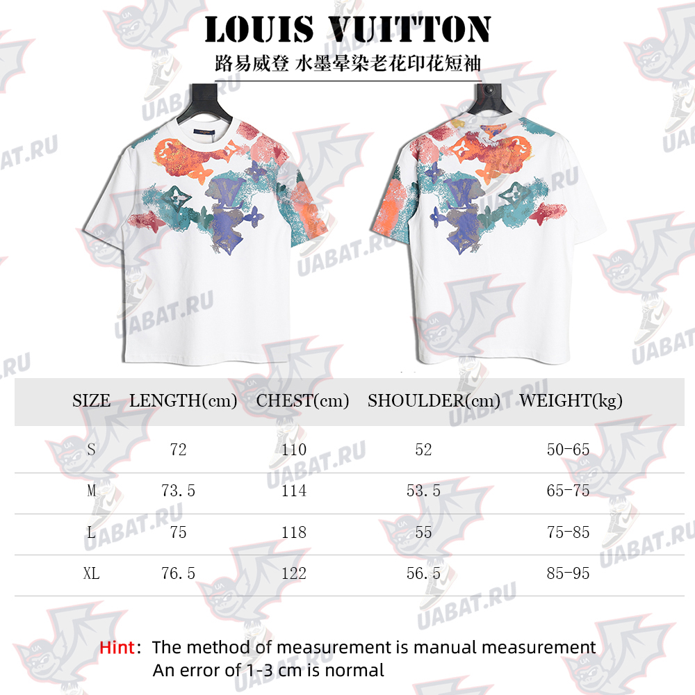 l0*is V*t0n ink-dyed monogram print short-sleeves