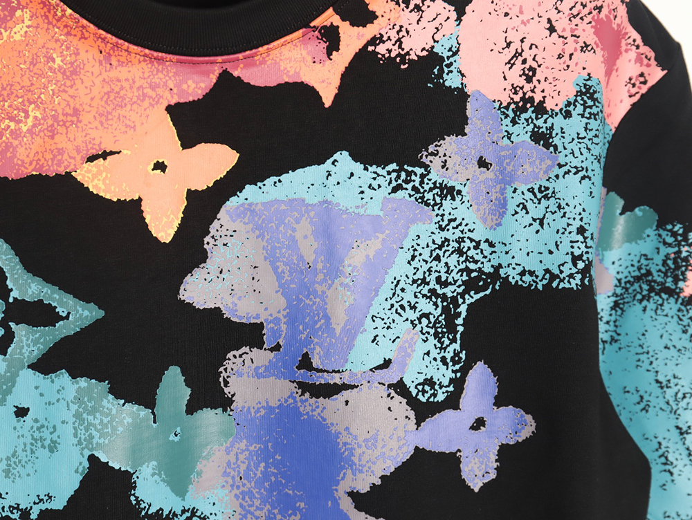 l0*is V*t0n ink-dyed monogram print short-sleeves tsk1