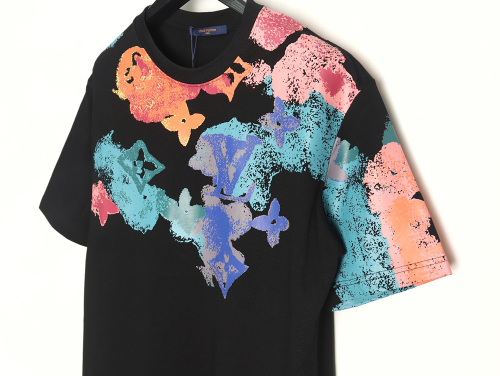 l0*is V*t0n ink-dyed monogram print short-sleeves tsk1